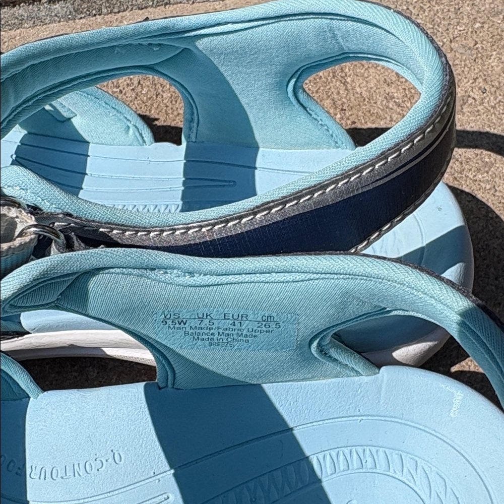 Ryka sport sandals water sandals silver Blue and Navy Sandals - Picture 5 of 7
